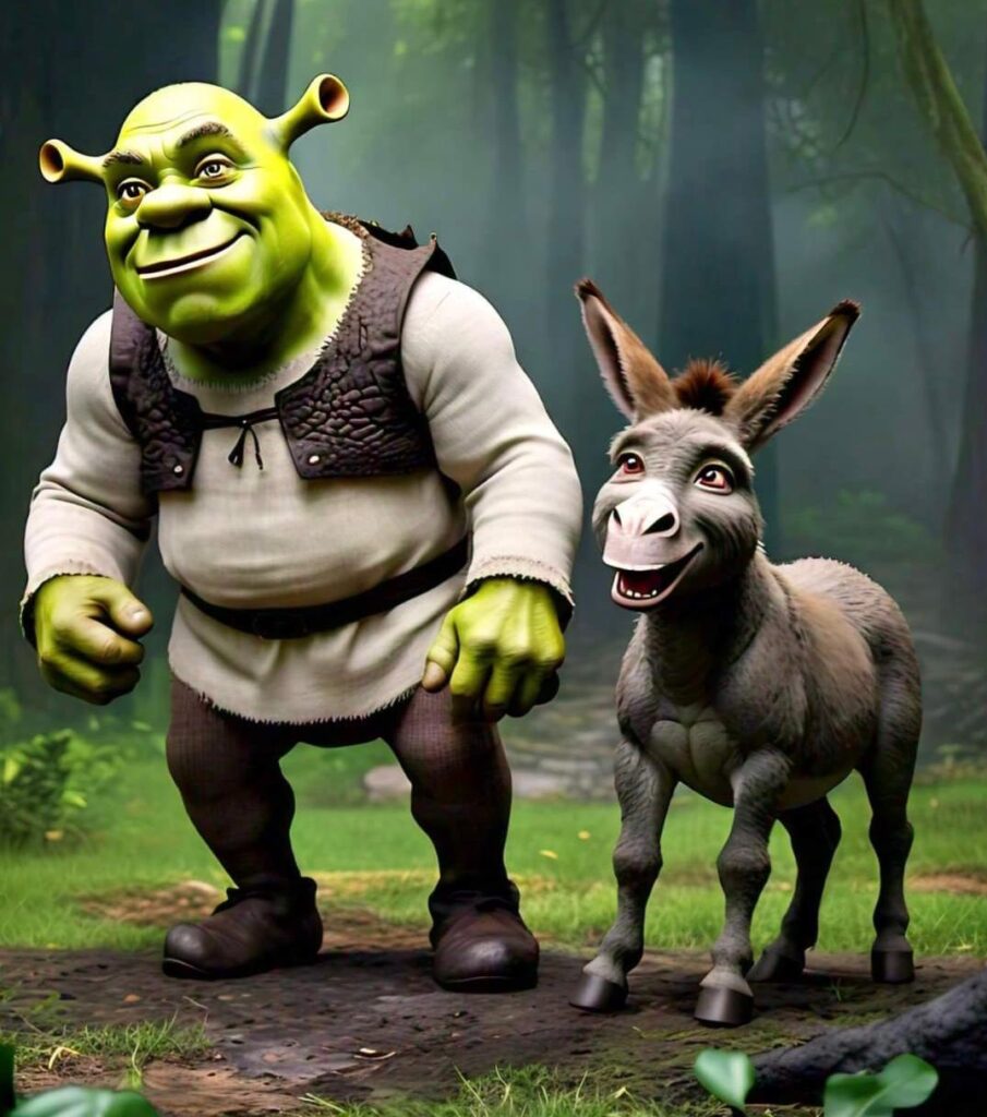 Shrek meet donkey