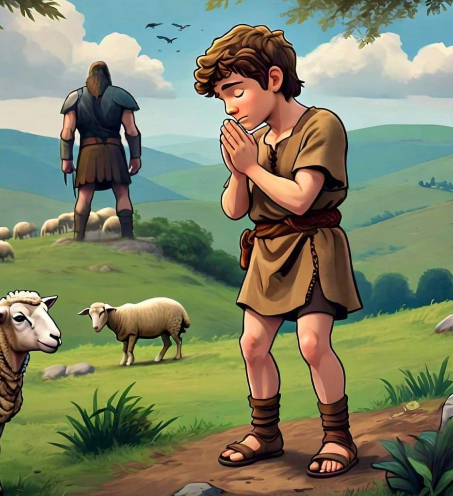 David Defeats Goliath, a famous bible story for kids