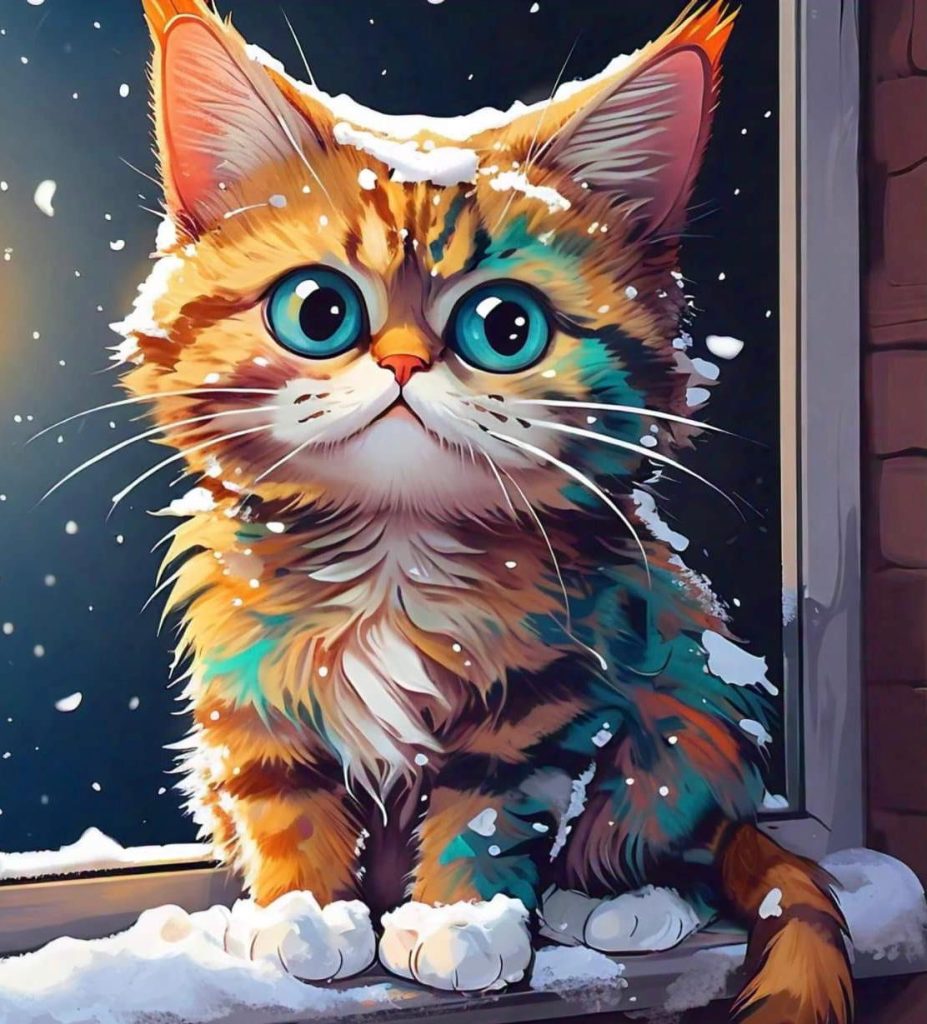 Santa’s Worry about her cat, a Christmas bedtime story for kids 