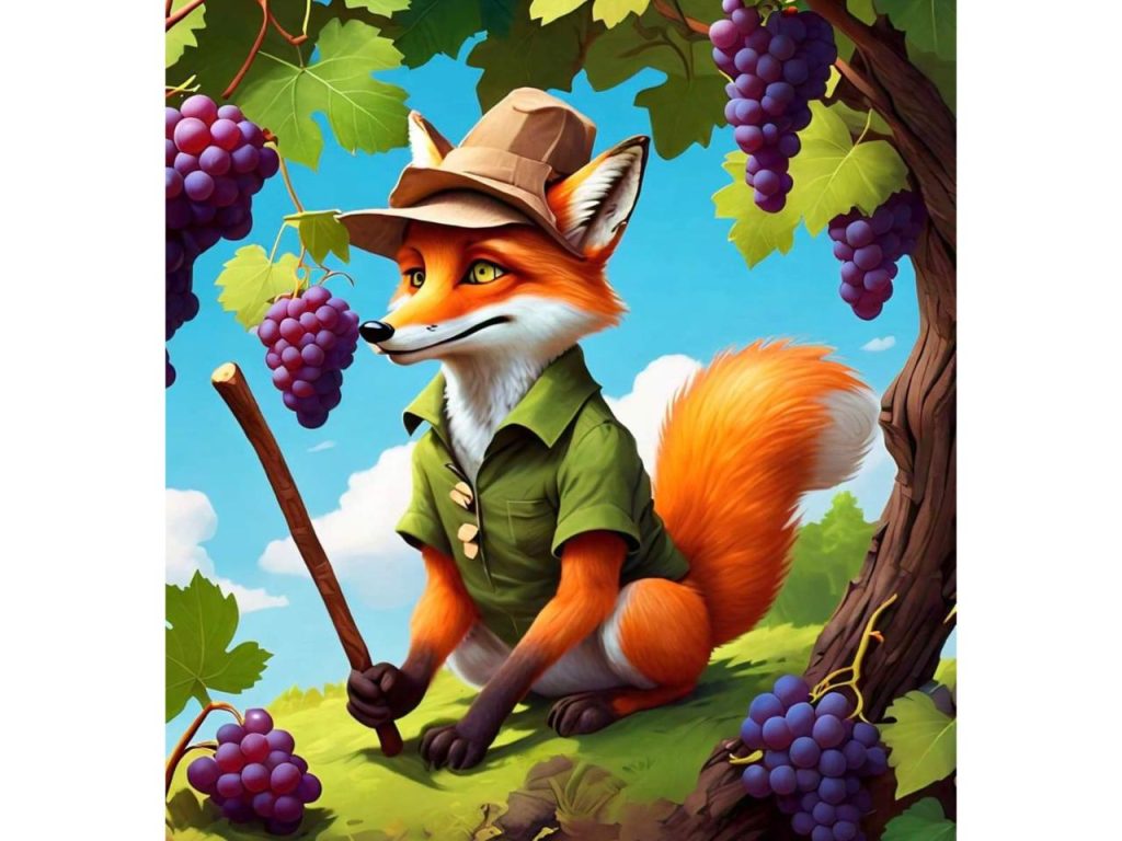 Moral Stories For Kids | Listen And Read The Fox And The Grapes | A ...