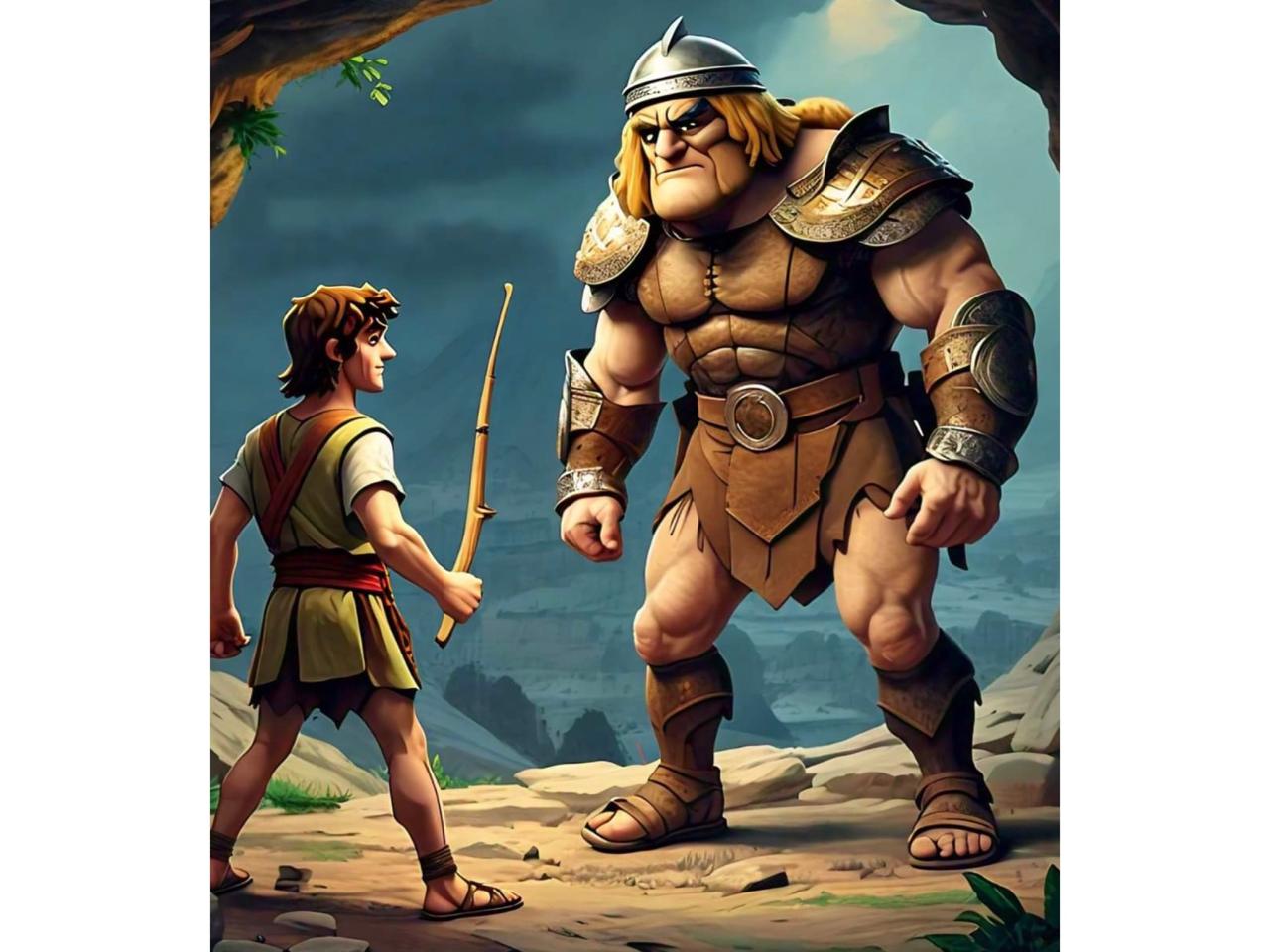 David and Goliath, A Christian Bedtime Story of Bravery and Faith For Kids