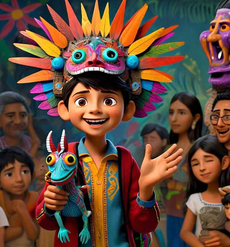 Miguel discovered a beautifully carved alebrije a short story for kids