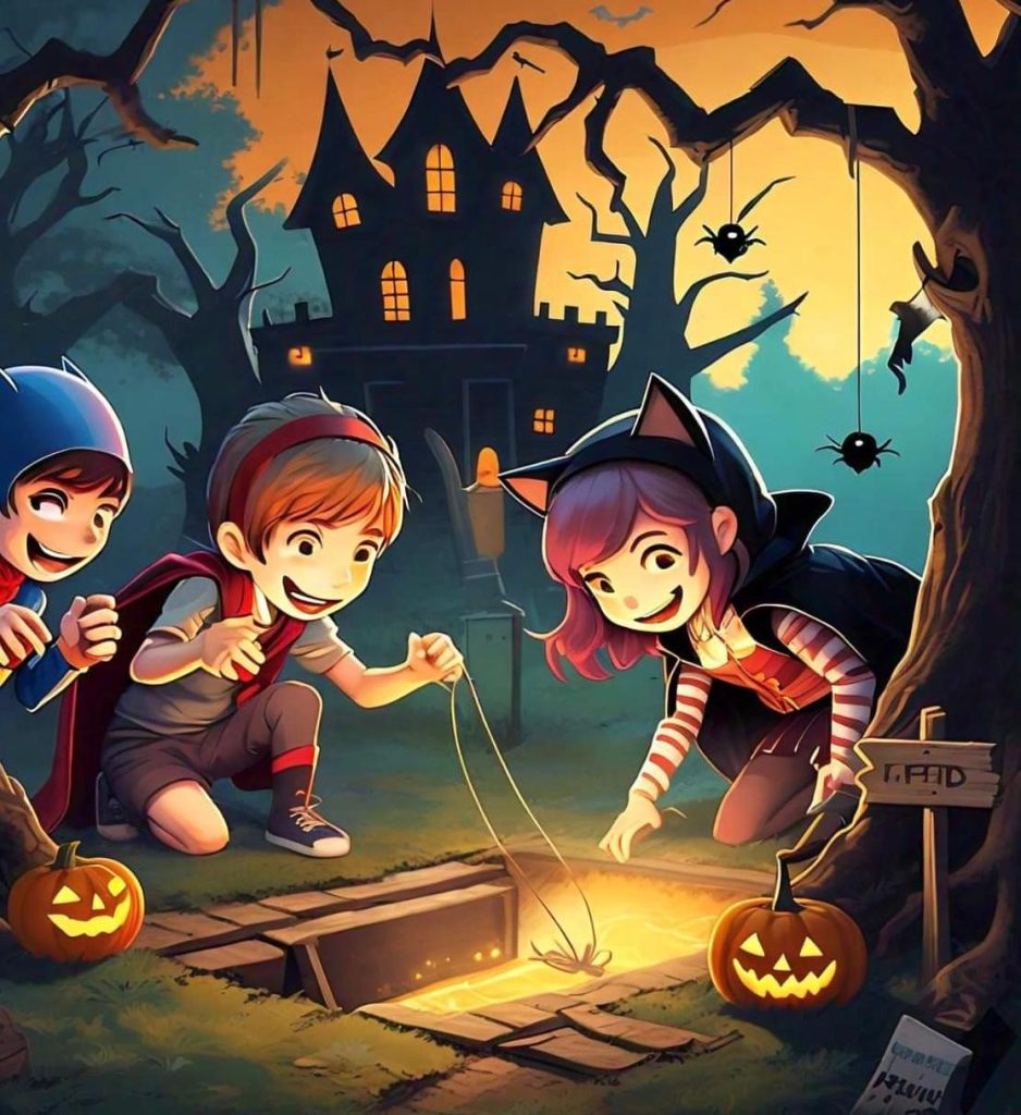 Setting the Trap, a short Halloween story for kids 