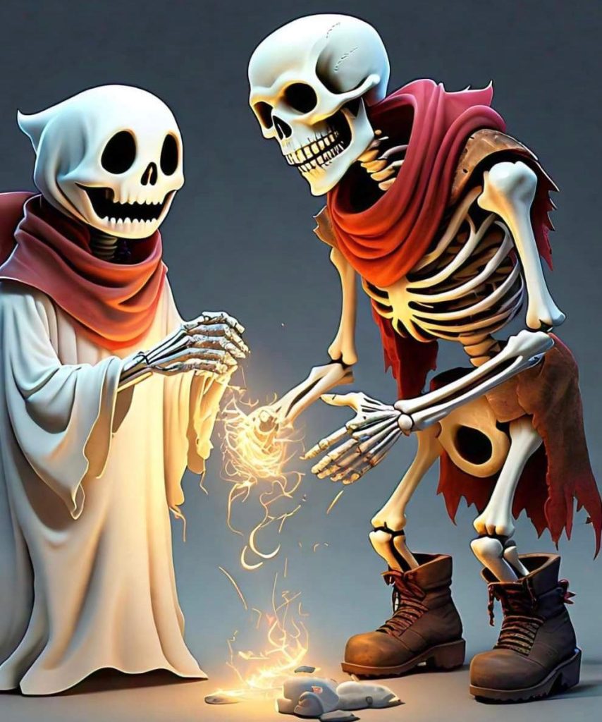 Skeleton’s Ghostly Friend, A Halloween story for kids. 