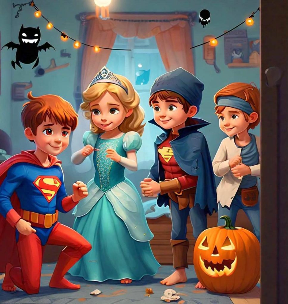 The Halloween Night Begins, a best of Halloween stories for kids. 