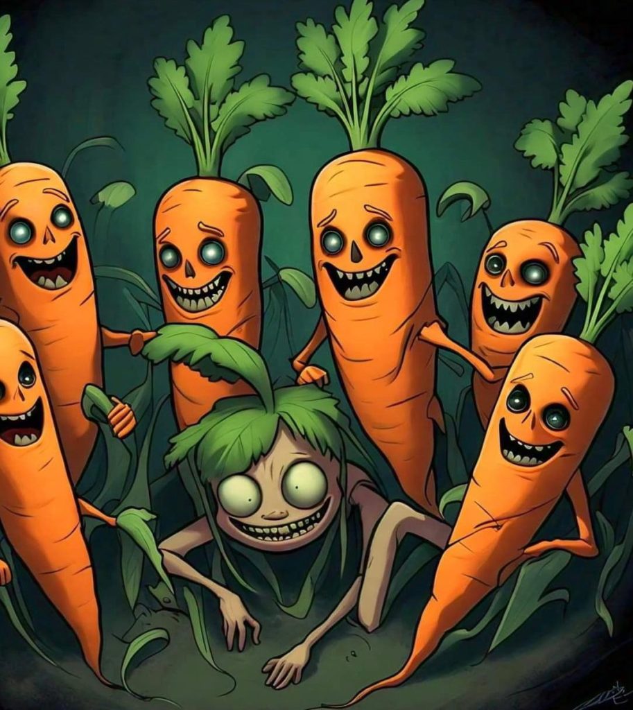 The Secret of the Creepy Carrots, a Halloween story for kids.