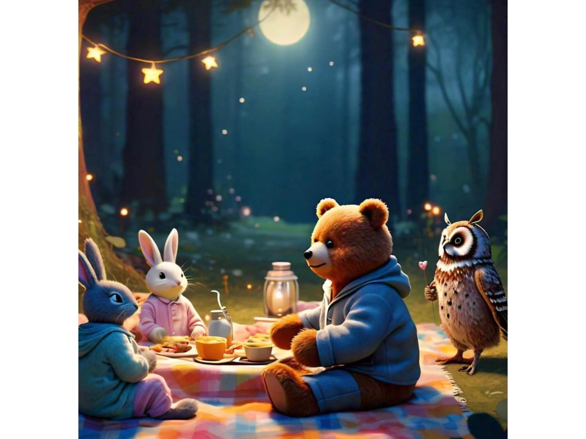 The Teddy Bear's Nighttime Picnic, A Best Of Bedtime Stories For Kids