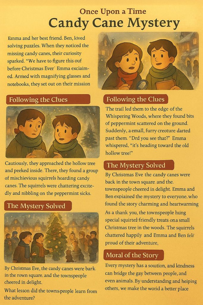 Candy Cane Mystery, A Christmas Story summary