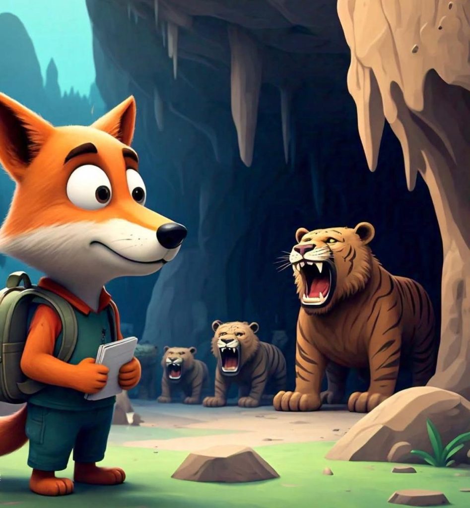 Fox Faced Challenges Along the Way, A short moral story for kids.