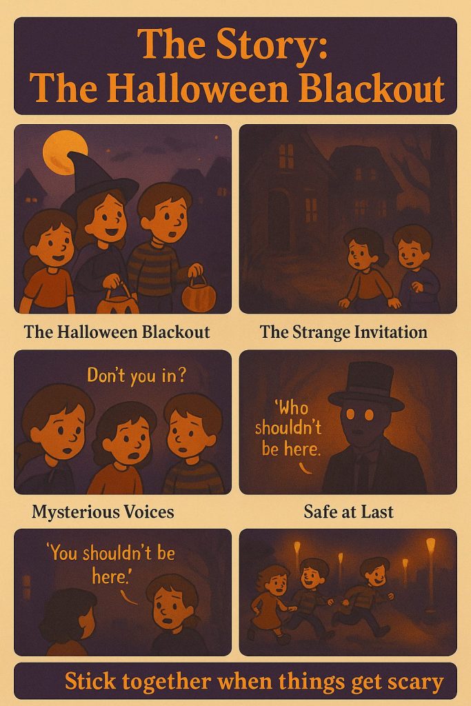 Halloween Blackout bedtime  story  