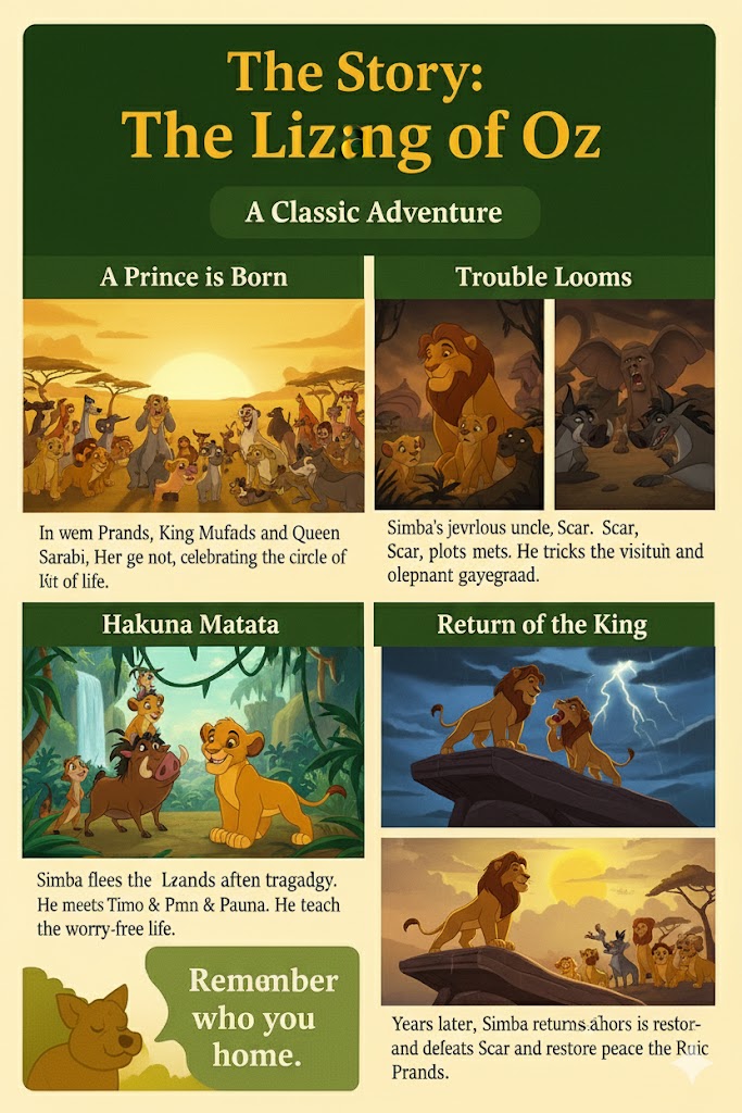 Mufasa lion king bedtime story summary