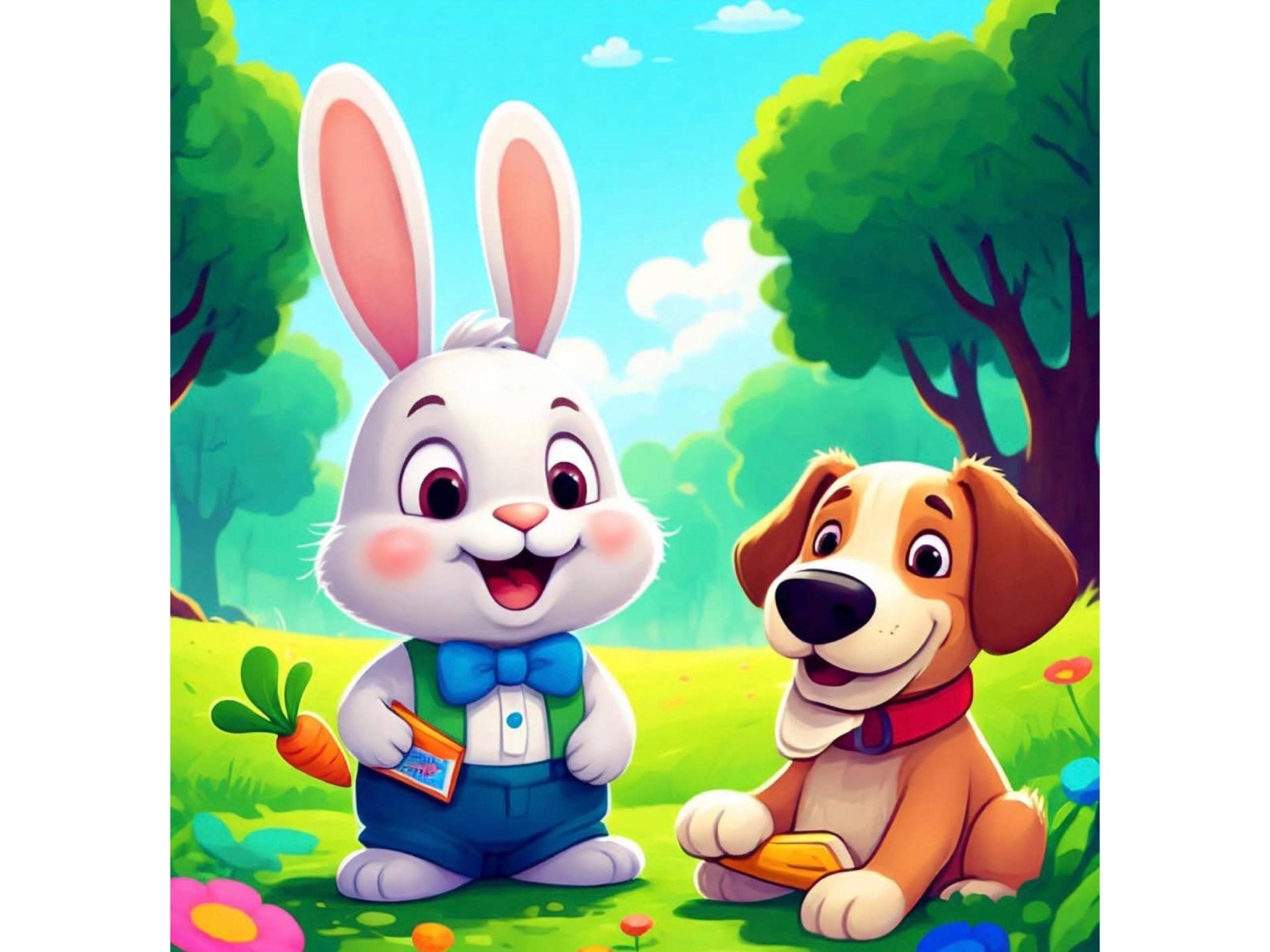 Rabbit and the Dog, A Delightful Tale of Friendship and Perseverance for Kids.