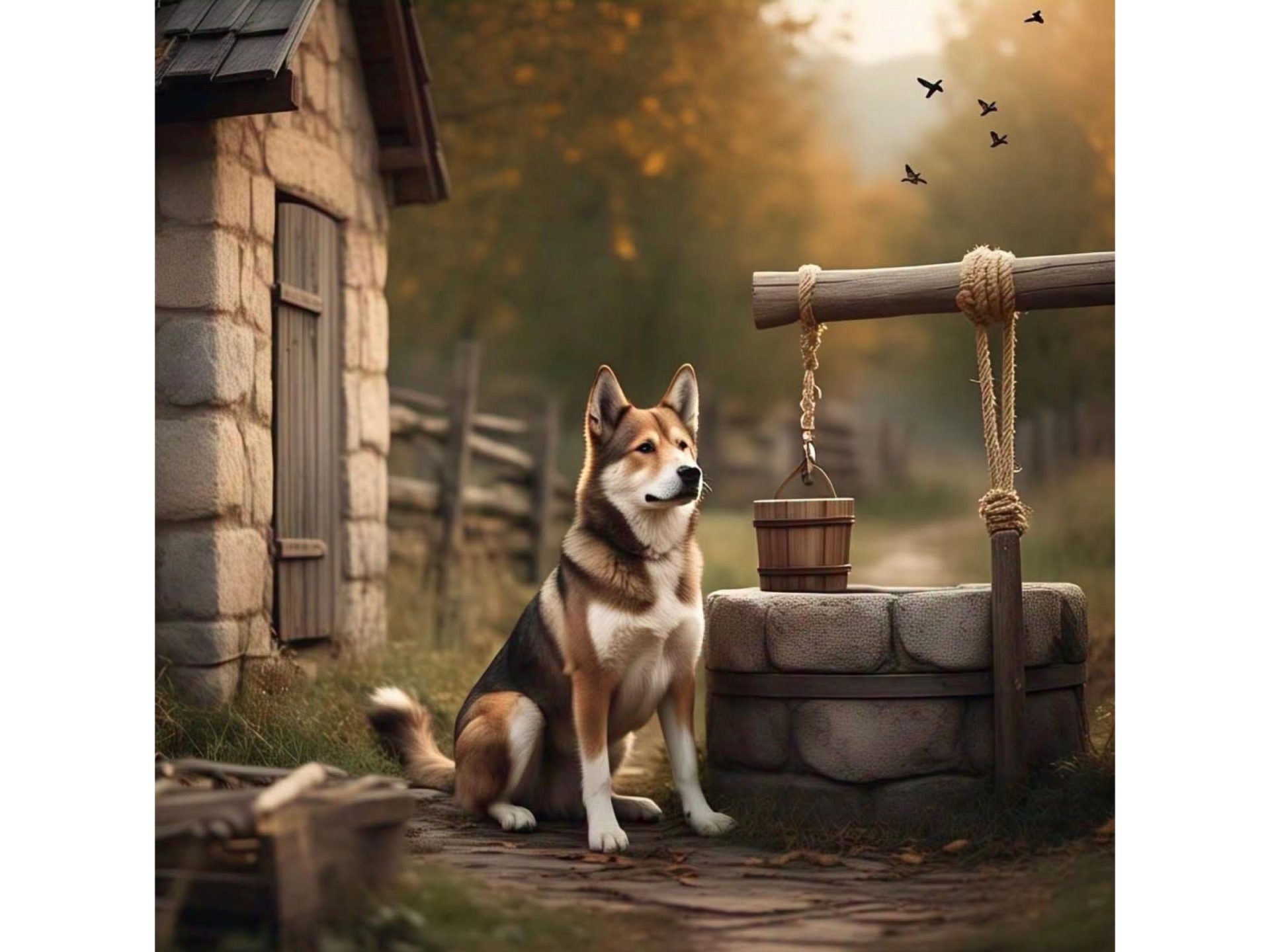 The Dog at the Well, A Short Bedtime Story for Kids with a Moral.
