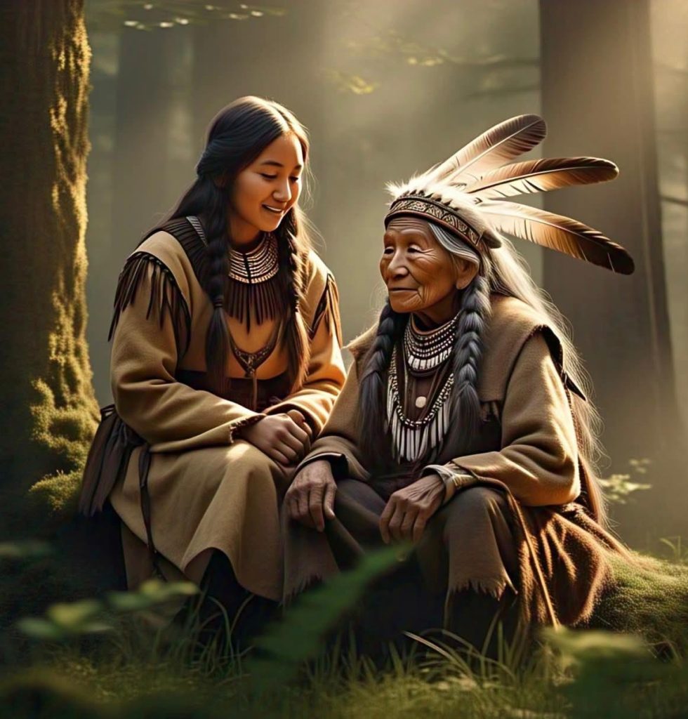 Wisdom from Grandfather, a native American story for kids. 
