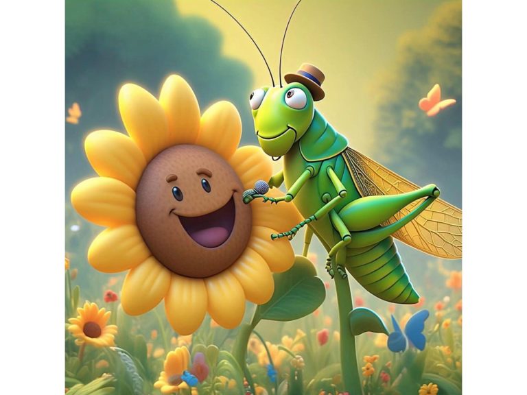 The Bragging Grasshopper, A Short Moral Story for Kids.