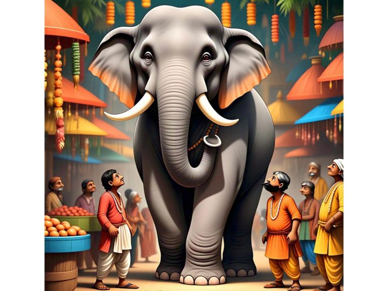 Blind Men and an Elephant, A Short Moral Story for Kids