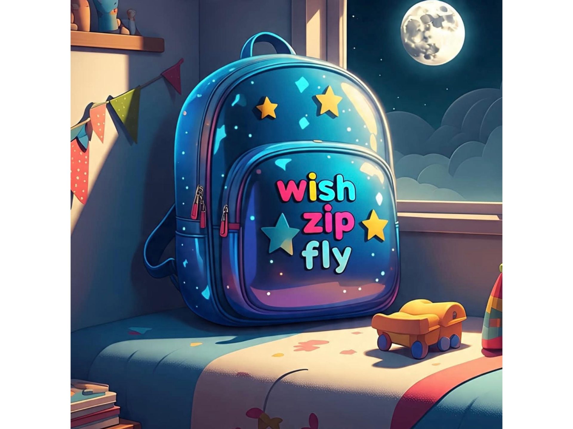 The Magic Backpack, A night story for kids.