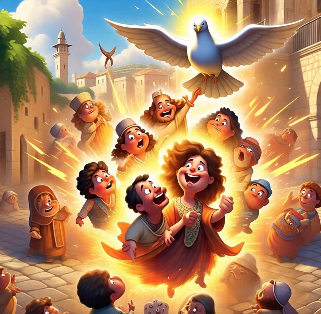 The Mighty Wind and the Fire, a bible story for kids.