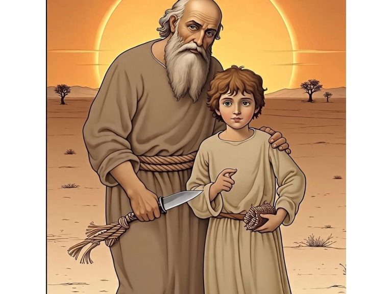 Abraham and Isaac, A Bible Bedtime Story for Kids.