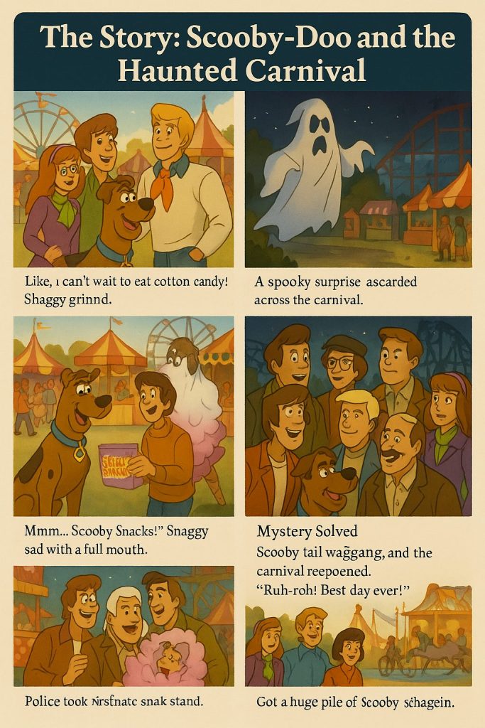 Scooby Doo spooky adventure short story