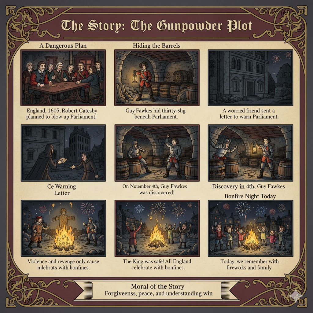 Guy Fawkes story for kids summary
