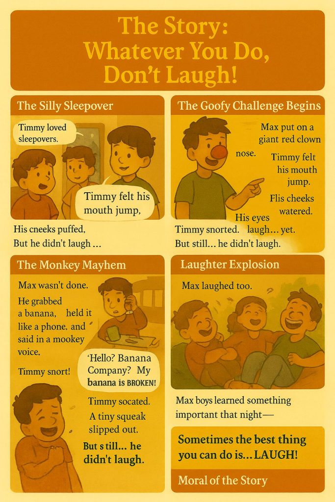 Whatever You Do, Don’t Laugh! funny story.