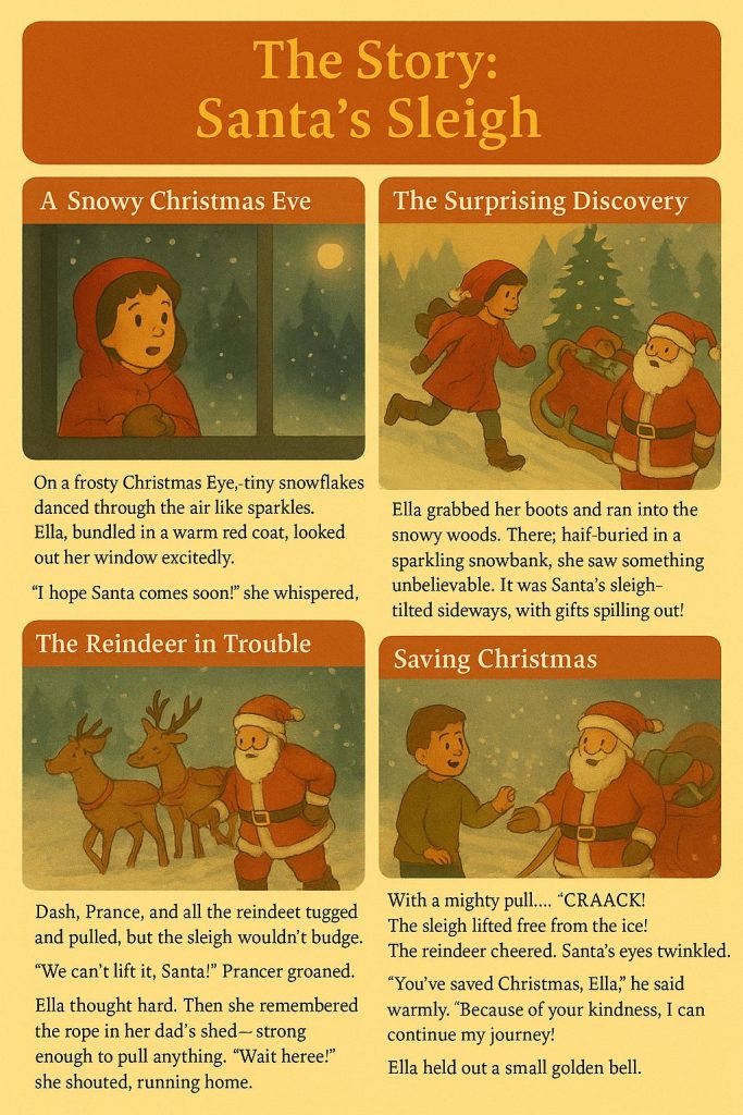 Santa’s Sleigh Christmas Story summary