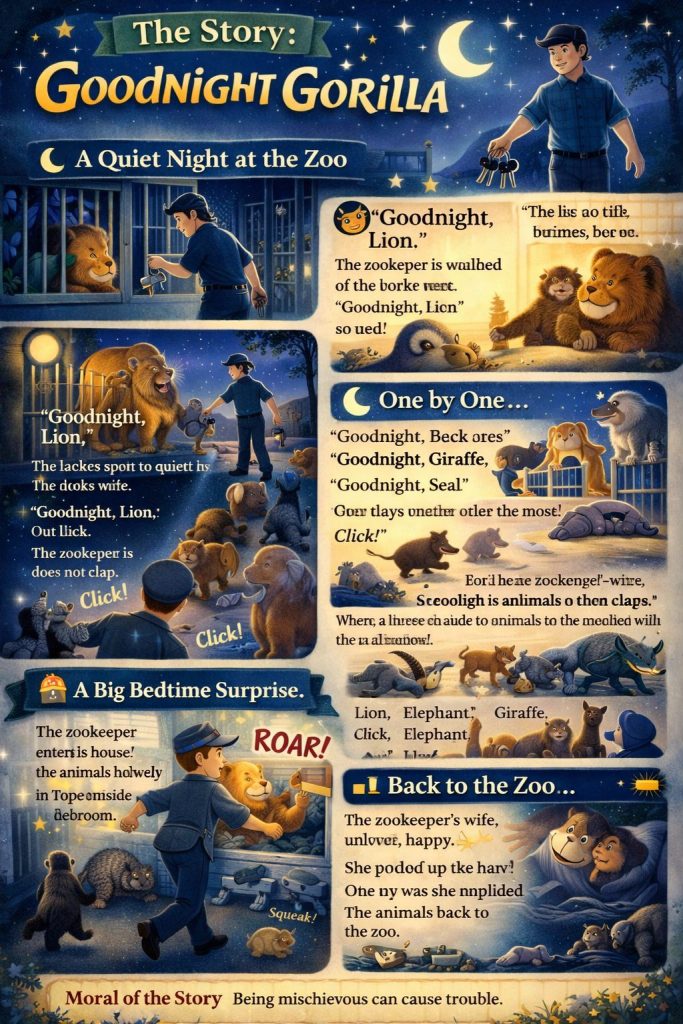 Goodnight Gorilla, A Bedtime Story for Kids