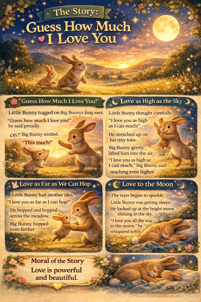 Guess How Much I Love You A Bedtime Story for Kids