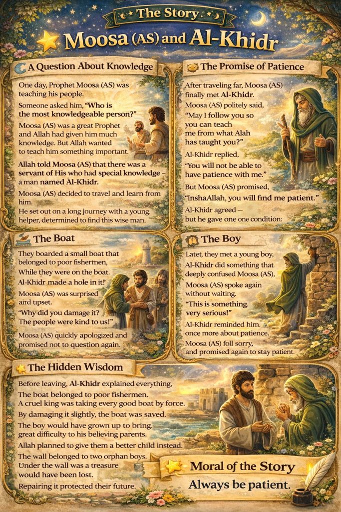 Moosa (AS) and Al-Khidr story  