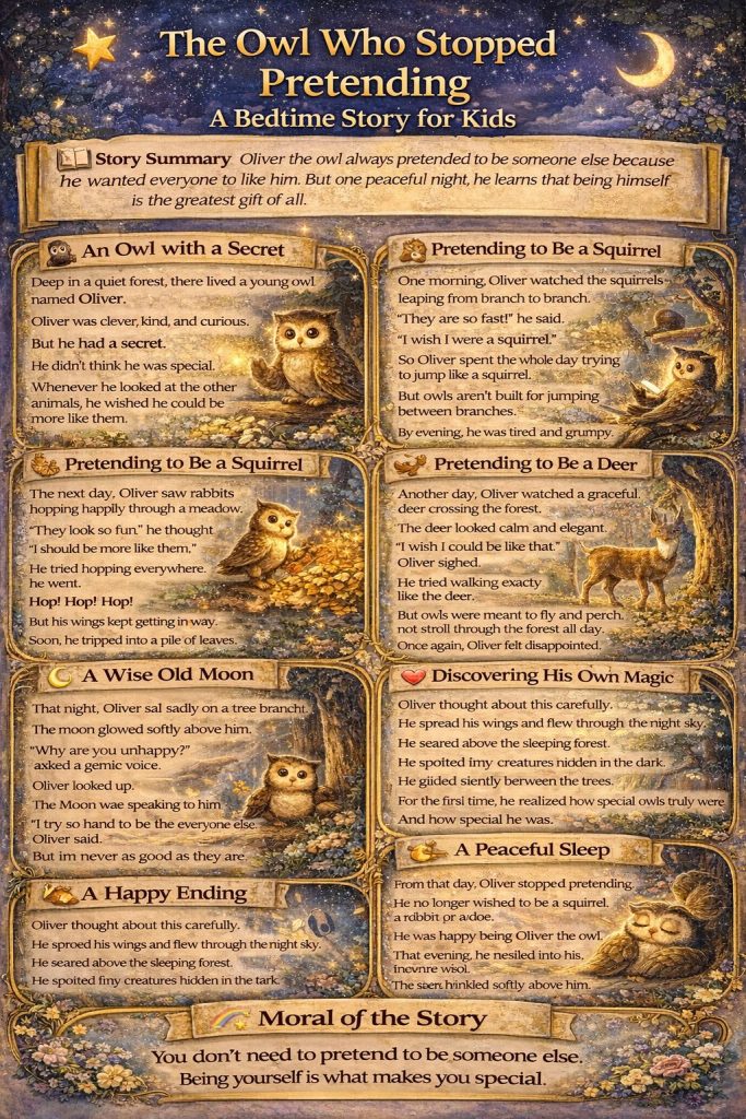 The Owl Who Stopped Pretending Story