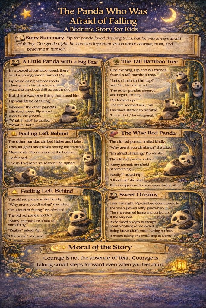 The Panda Who Was Afraid of Falling Story